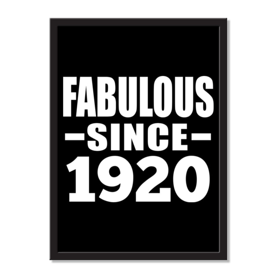 Fabulous Since 1920 - Portrait Frame Photo Tile