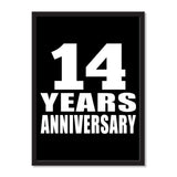14 Years Anniversary - Portrait Frame Photo Tile