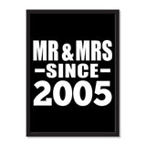 Mr & Mrs Since 2005 - Portrait Frame Photo Tile