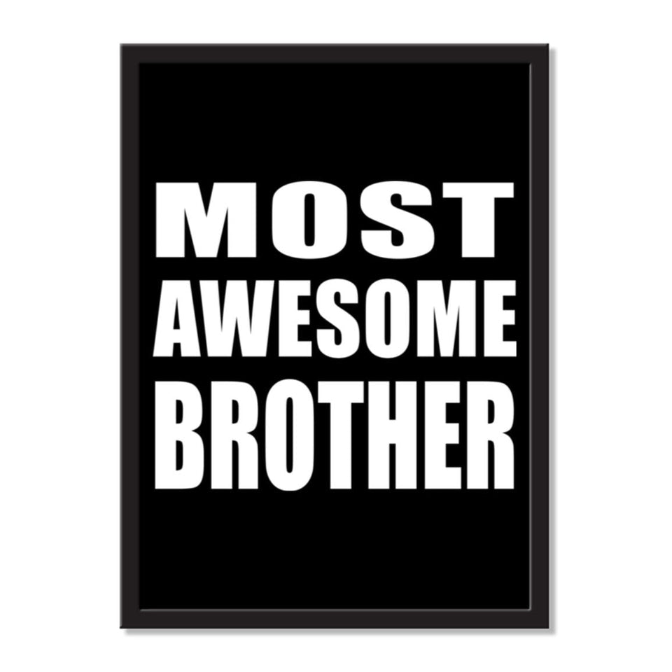 Most Awesome Brother - Portrait Frame Photo Tile