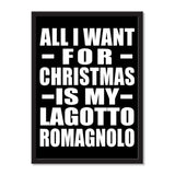 All I Want For Christmas Is My Lagotto Romagnolo - Portrait Frame Photo Tile