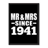 Mr & Mrs Since 1941 - Portrait Frame Photo Tile