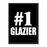 Number One #1 Glazier - Portrait Frame Photo Tile