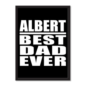 Albert Best Dad Ever - Portrait Frame Photo Tile