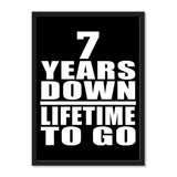 7 Years Down Lifetime To Go - Portrait Frame Photo Tile