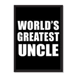 World's Greatest Uncle - Portrait Frame Photo Tile