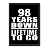 98 Years Down Lifetime To Go - Portrait Frame Photo Tile