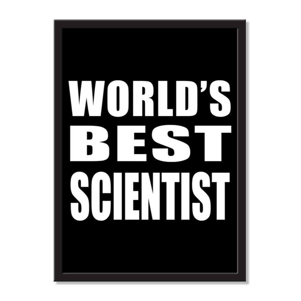World's Best Scientist - Portrait Frame Photo Tile