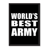 World's Best Army - Portrait Frame Photo Tile