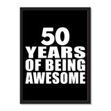 50 Years Of Being Awesome - Portrait Frame Photo Tile