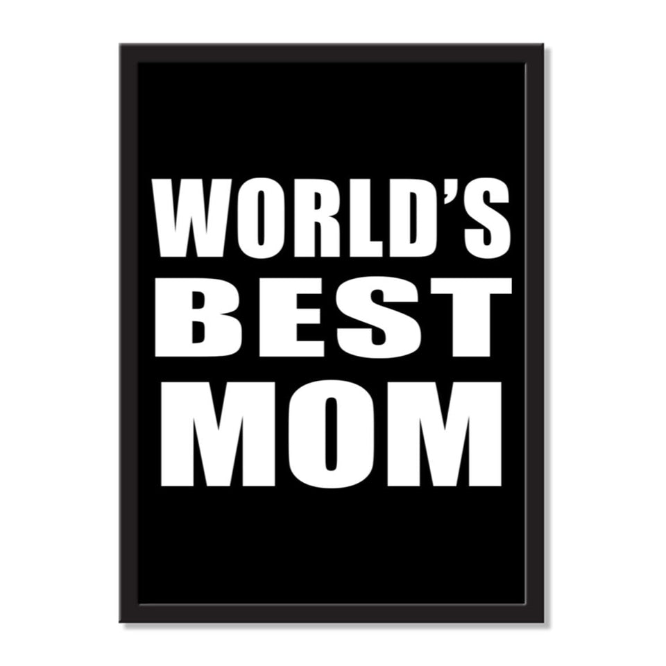World's Best Mom - Portrait Frame Photo Tile