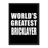 World's Greatest Bricklayer - Portrait Frame Photo Tile