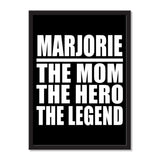 Marjorie The Mom The Hero The Legend - Portrait Frame Photo Tile