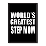 World's Greatest Step Mom - Portrait Frame Photo Tile
