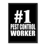 Number One #1 Pest Control Worker - Portrait Frame Photo Tile