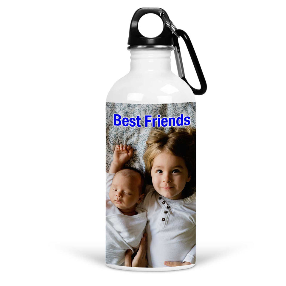 Personalized Custom Gift, Add Photo Logo Text Picture - Water Bottle