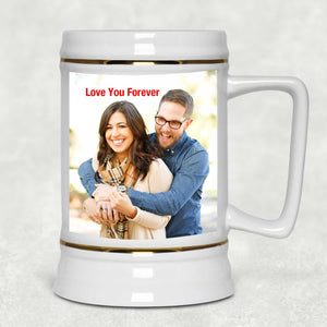 Personalized Custom Gift, Add Photo Logo Text Picture - Beer Stein