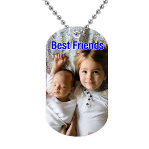 Personalized Custom Gift, Add Photo Logo Text Picture - Military Dog Tag