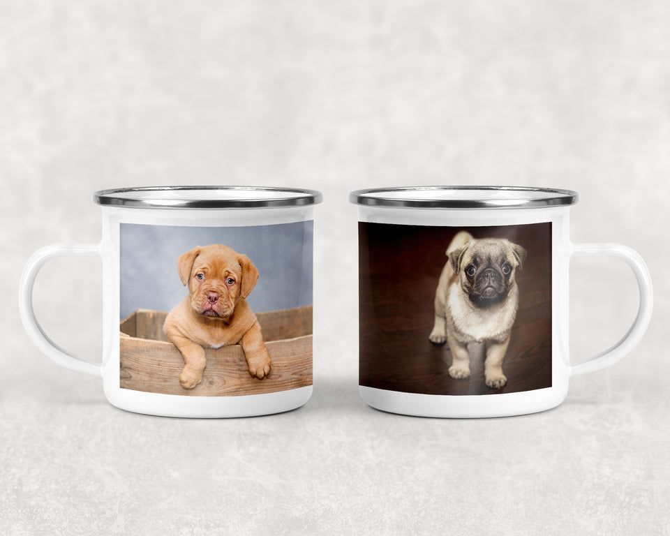 Personalized Custom Gift, Add Photo Logo Text Picture - 12oz Camping Mug