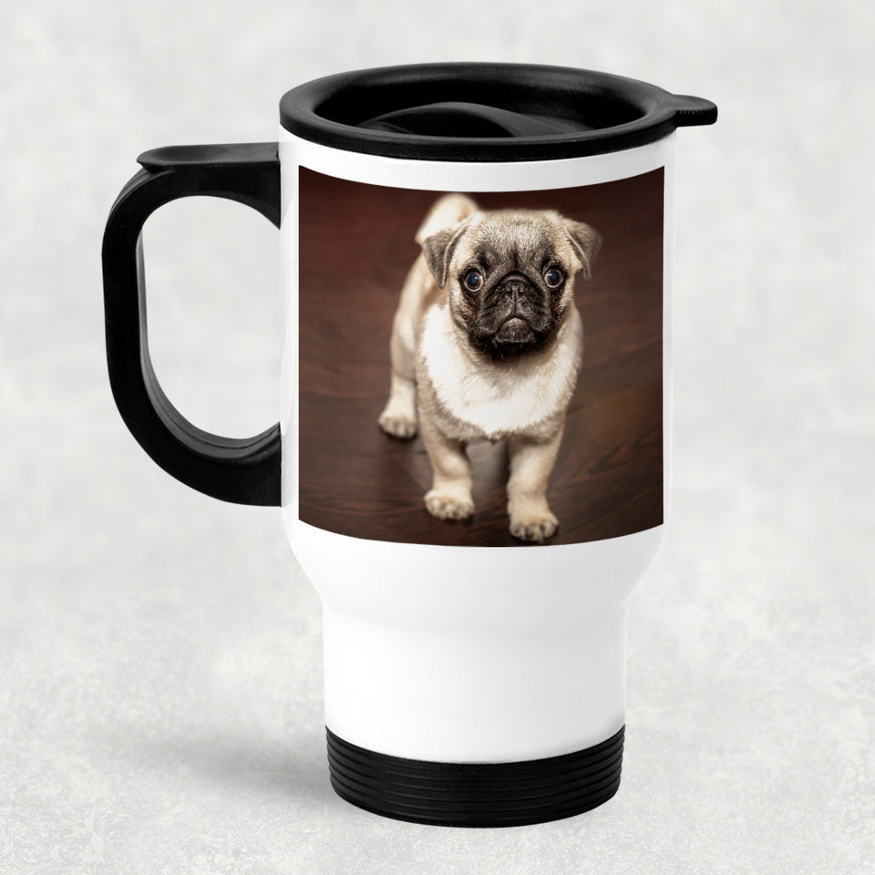 Personalized Custom Gift, Add Photo Logo Text Picture - Travel Mug