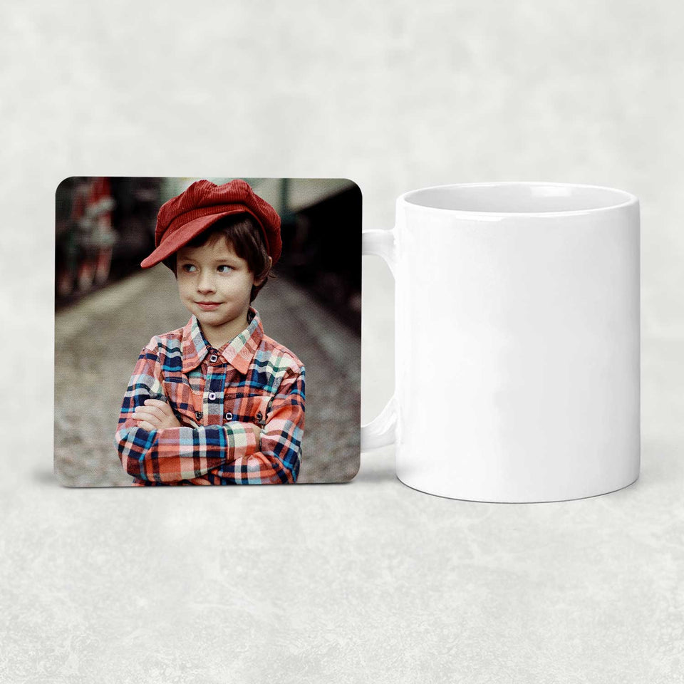 Personalized Custom Gift, Add Photo Logo Text Picture - Drink Coaster