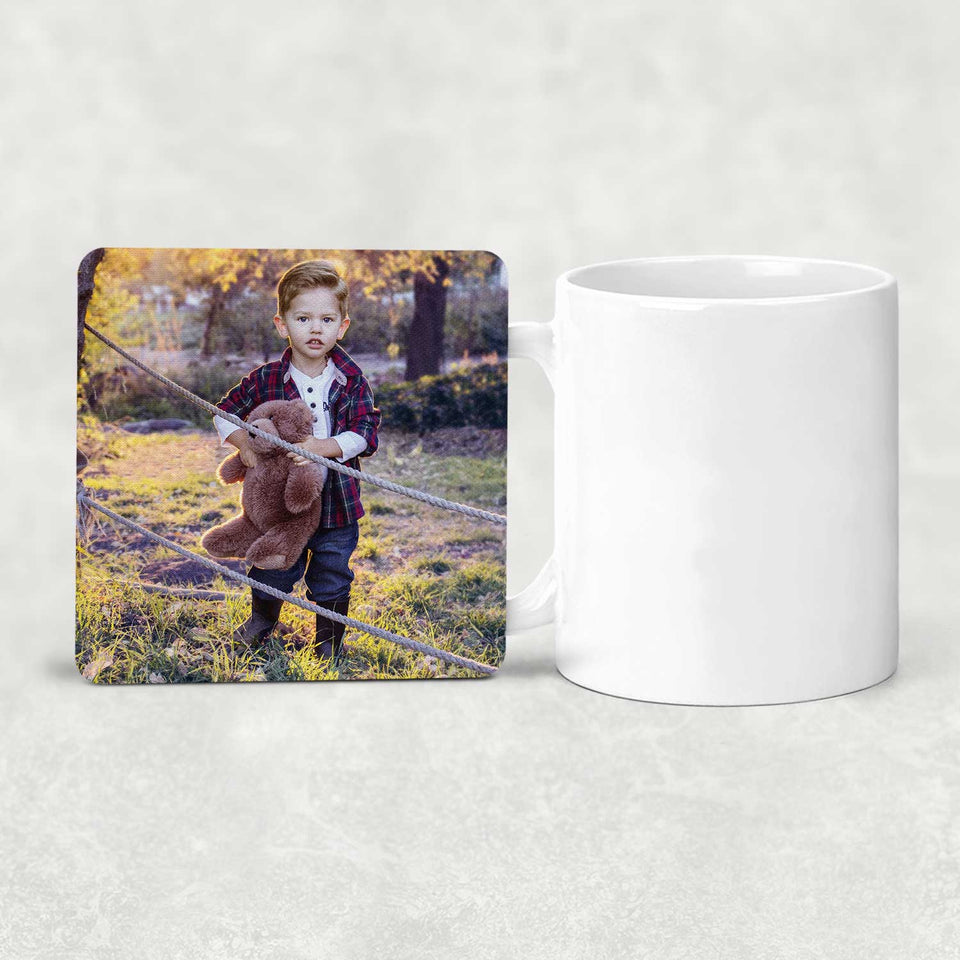 Personalized Custom Gift, Add Photo Logo Text Picture - Drink Coaster