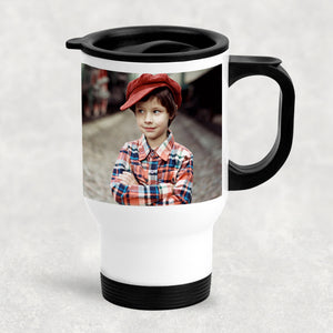 Personalized Custom Gift, Add Photo Logo Text Picture - Travel Mug