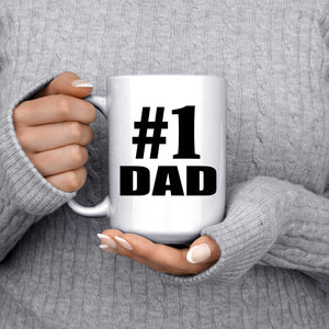 Number One #1 Dad - 15 Oz Coffee Mug