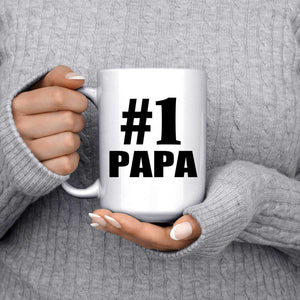 Number One #1 Papa - 15 Oz Coffee Mug
