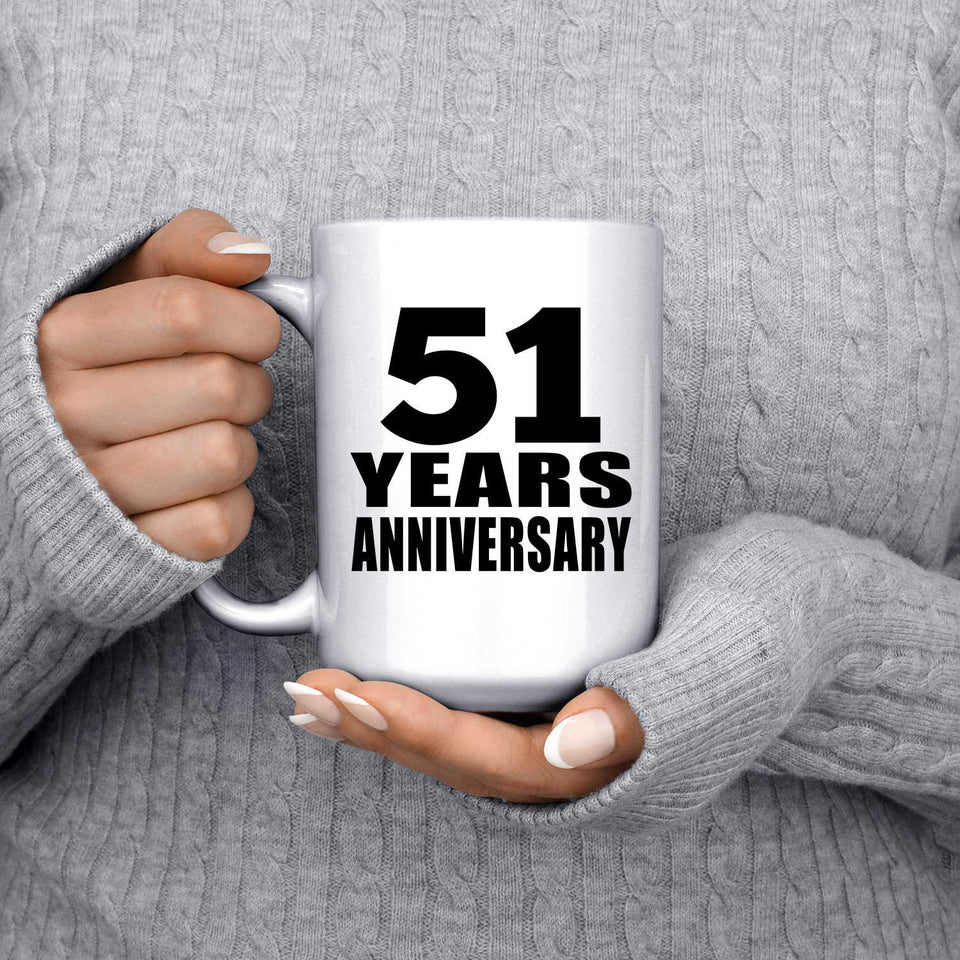 51st Anniversary 51 Years - 15 Oz Coffee Mug