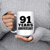91st Anniversary 91 Years - 15 Oz Coffee Mug
