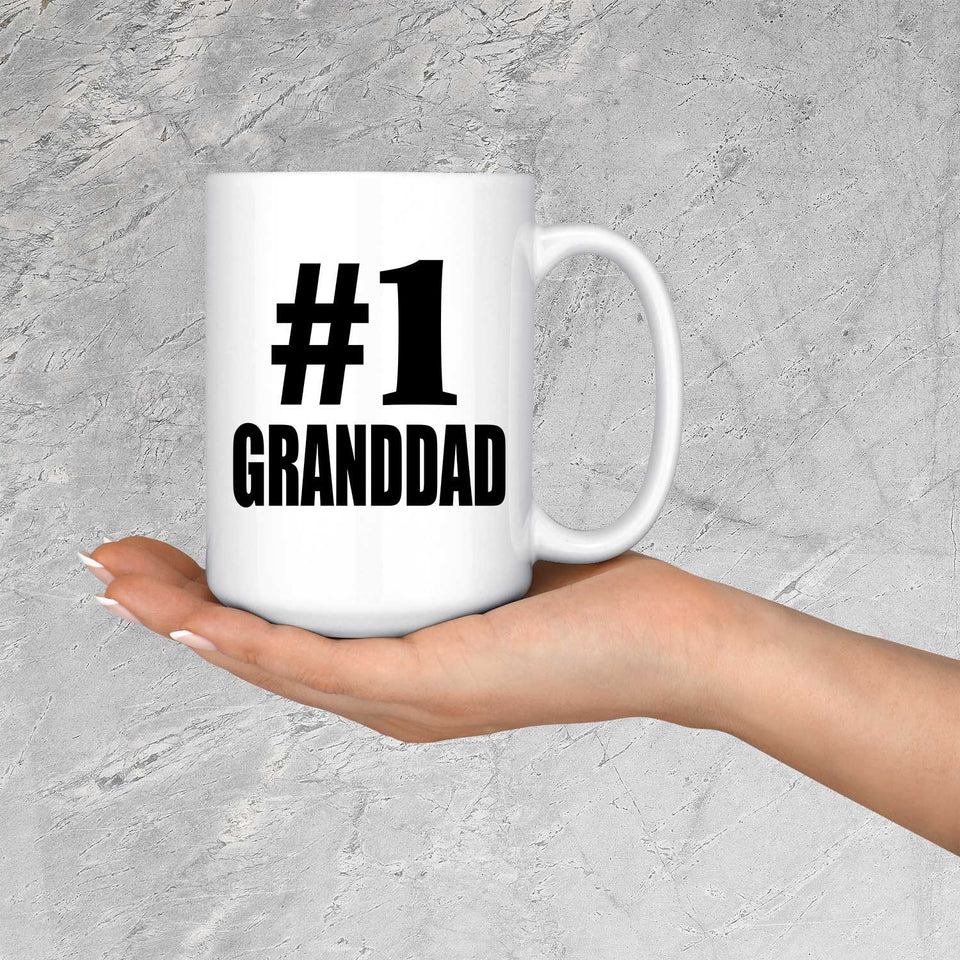 Number One #1 Granddad - 15 Oz Coffee Mug