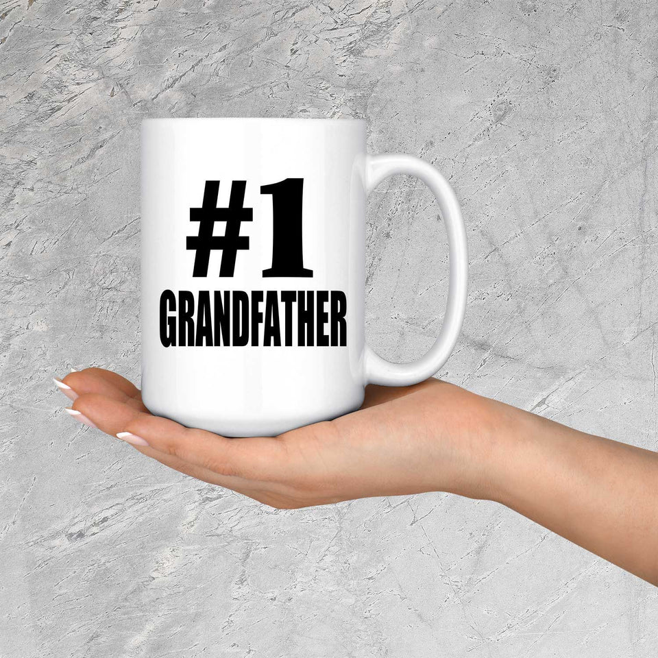 Number One #1 Grandfather - 15 Oz Coffee Mug