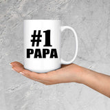 Number One #1 Papa - 15 Oz Coffee Mug