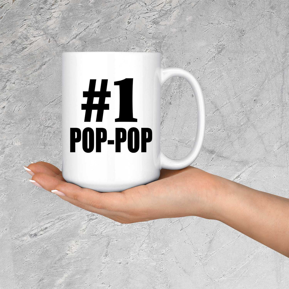 Number One #1 Pop-Pop - 15 Oz Coffee Mug