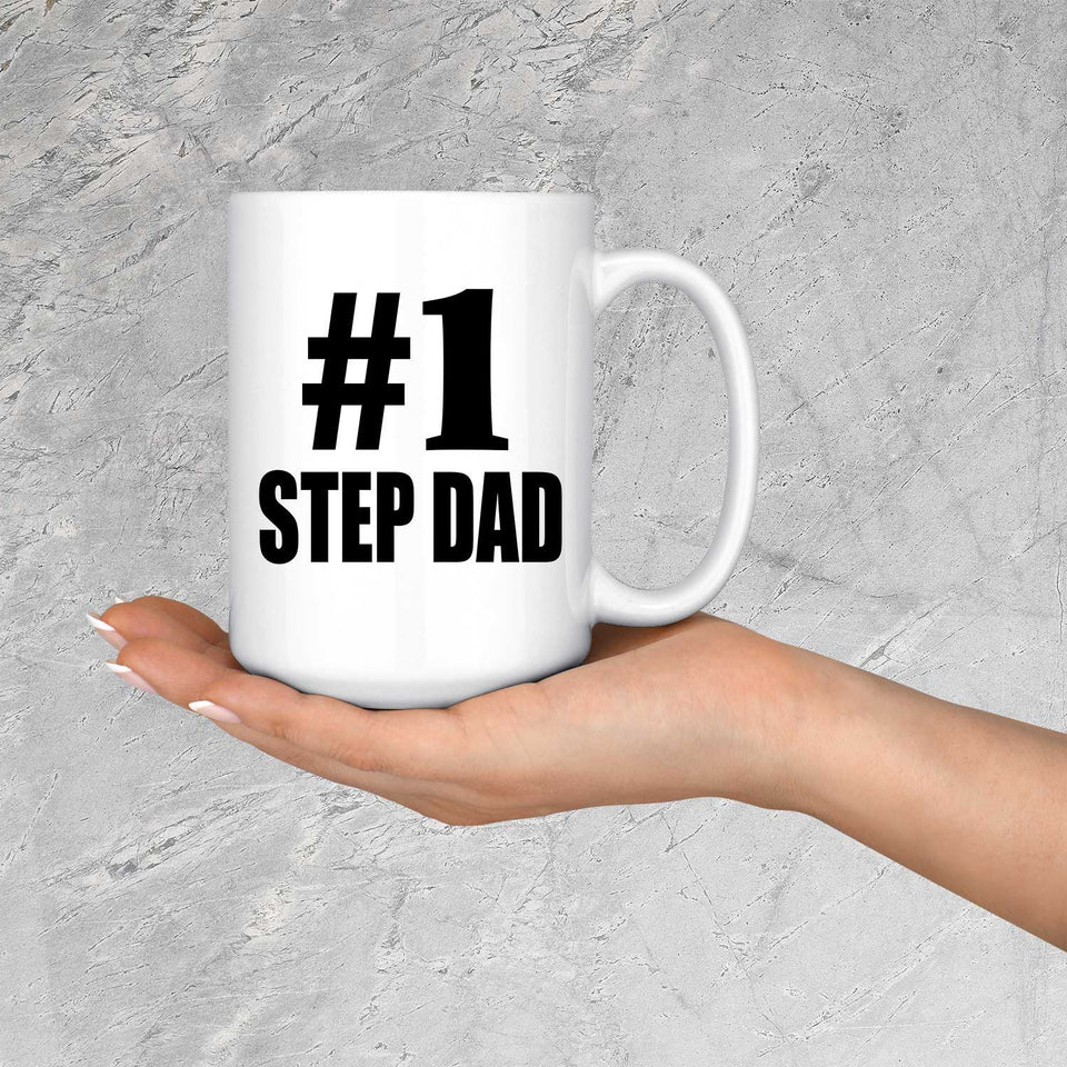 Number One #1 Step Dad - 15 Oz Coffee Mug