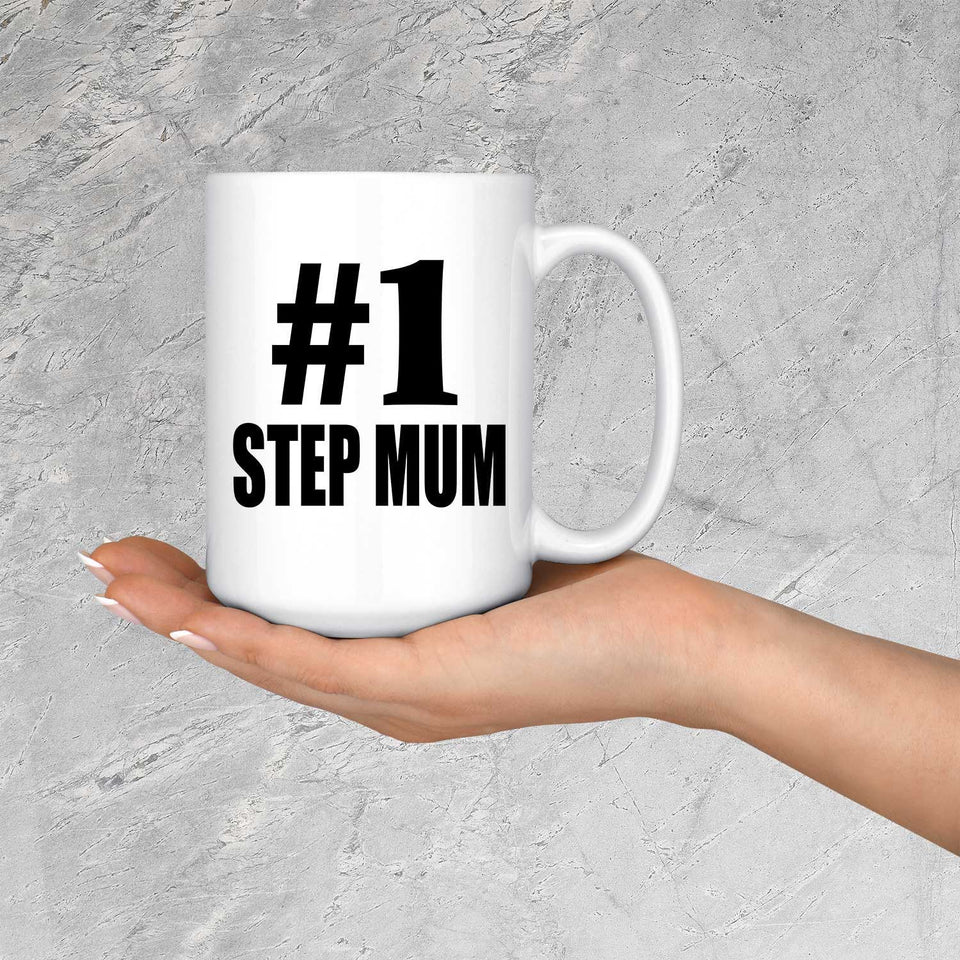 Number One #1 Step Mum - 15 Oz Coffee Mug