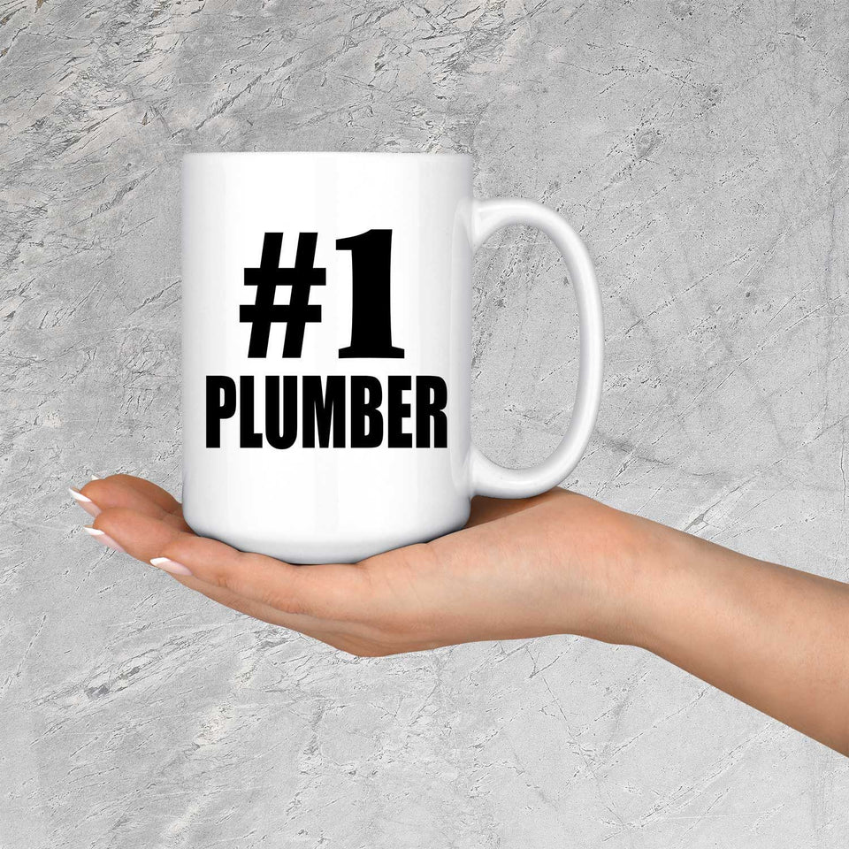 Number One #1 Plumber - 15 Oz Coffee Mug