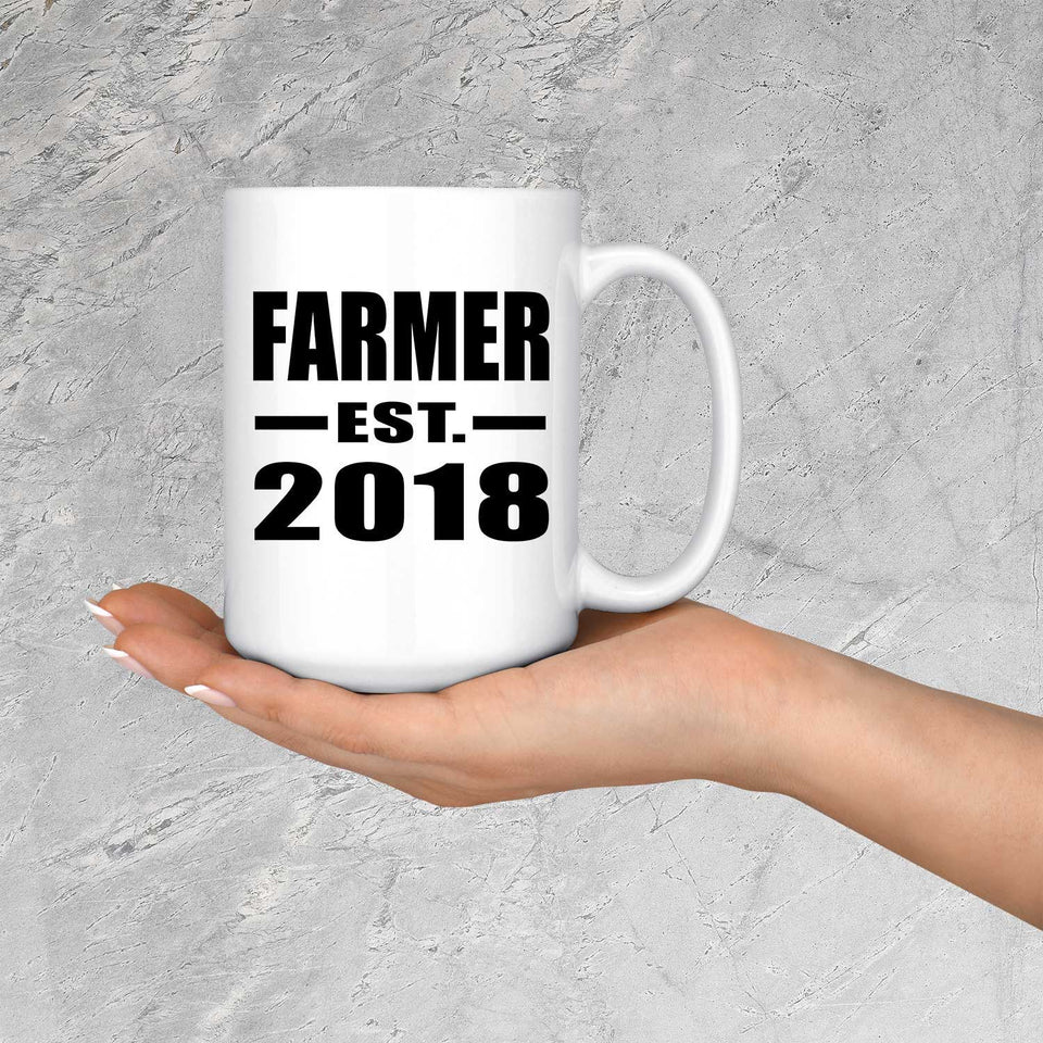 Farmer Established EST. 2018 - 15 Oz Coffee Mug