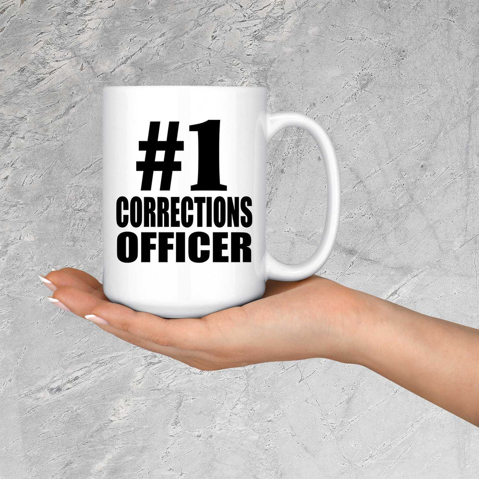 Number One #1 Corrections Officer - 15 Oz Coffee Mug