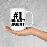 Number One #1 Real Estate Agent - 15 Oz Coffee Mug