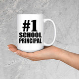 Number One #1 School Principal - 15 Oz Coffee Mug