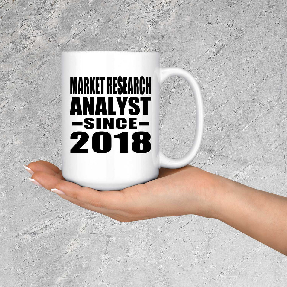 Market Research Analyst Since 2018 - 15 Oz Coffee Mug