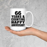 Happy 66th Anniversary 66 Years & Counting - 15 Oz Coffee Mug