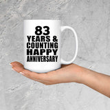 Happy 83rd Anniversary 83 Years & Counting - 15 Oz Coffee Mug