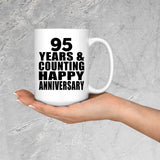 Happy 95th Anniversary 95 Years & Counting - 15 Oz Coffee Mug