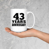 43rd Anniversary 43 Years - 15 Oz Coffee Mug