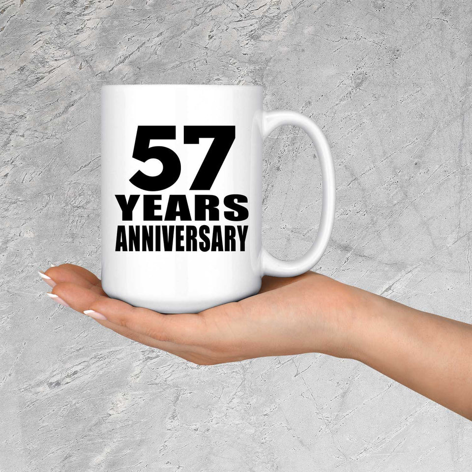 57th Anniversary 57 Years - 15 Oz Coffee Mug