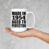 70th Birthday Made In 1954 Aged to Perfection - 15 Oz Coffee Mug