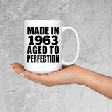 61st Birthday Made In 1963 Aged to Perfection - 15 Oz Coffee Mug